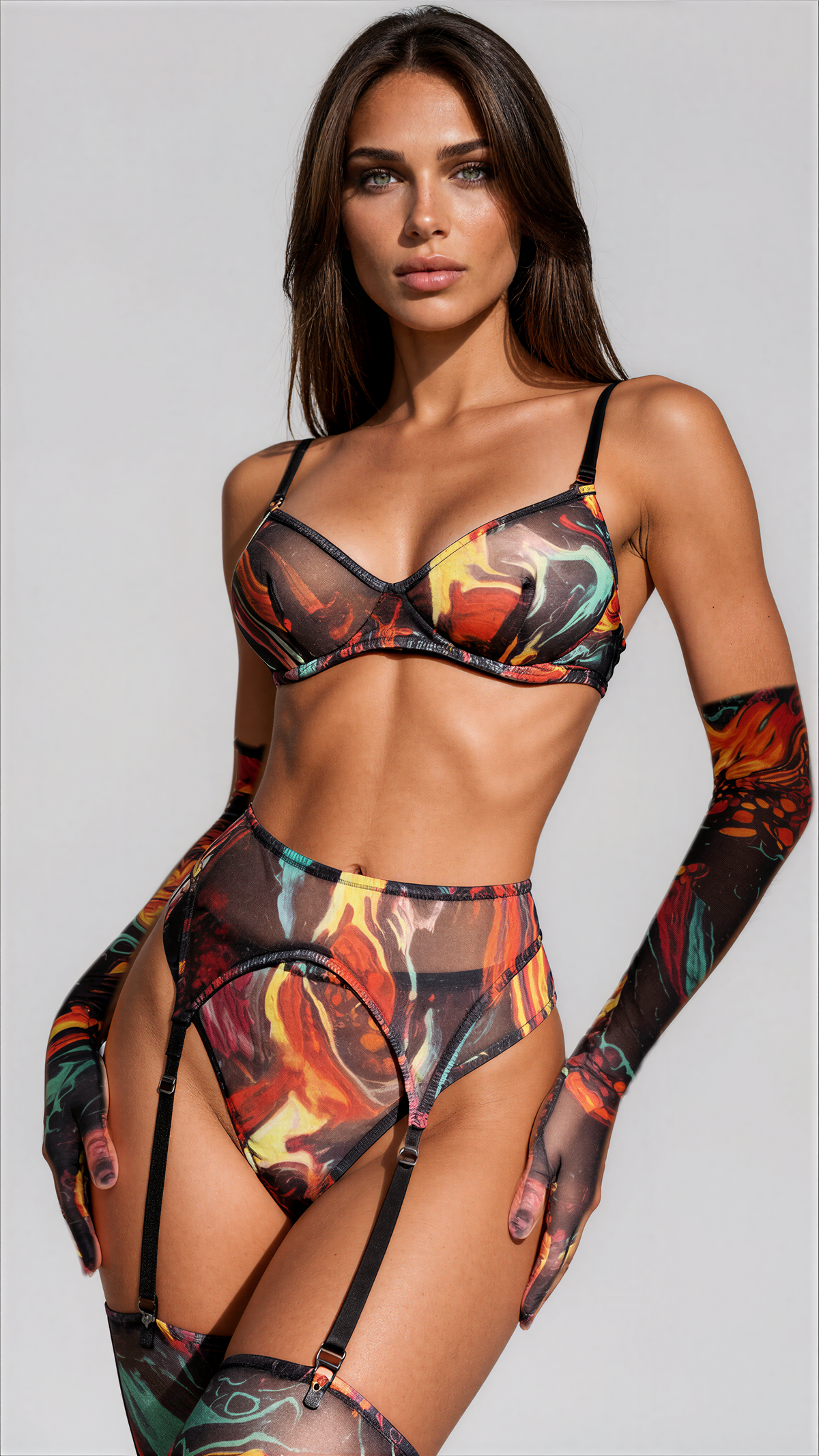 Valérie Tie-dye-lingerieset